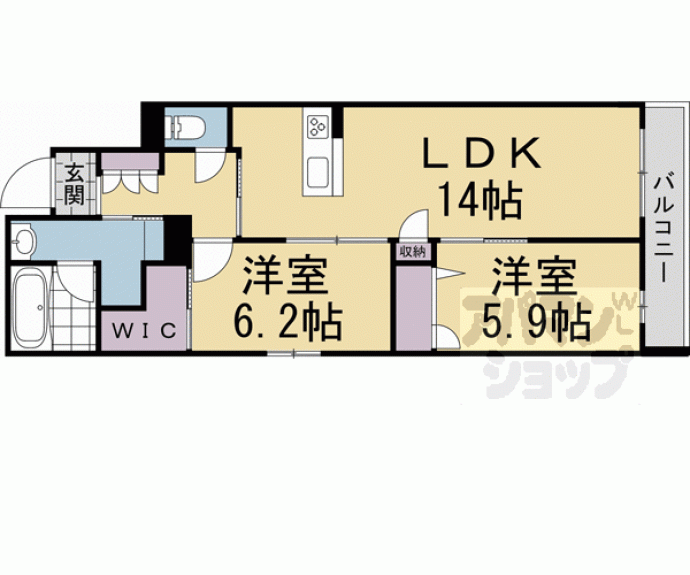 【シャーメゾン　ヒカリ】間取