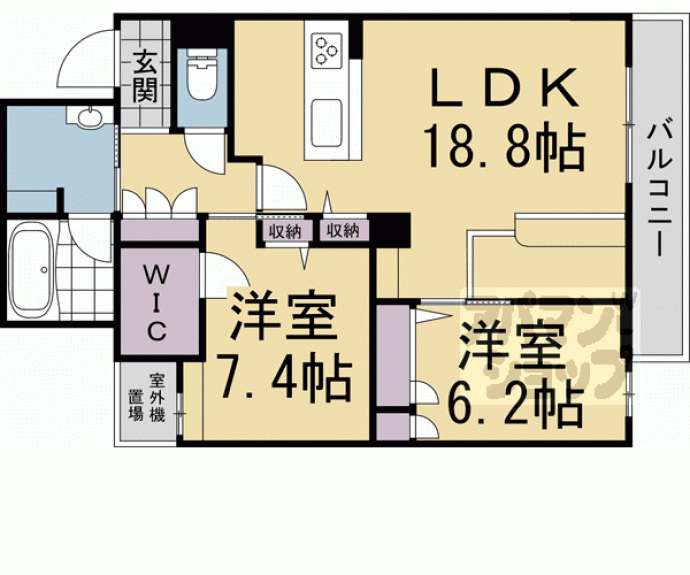 【シャーメゾン　ヒカリ】間取