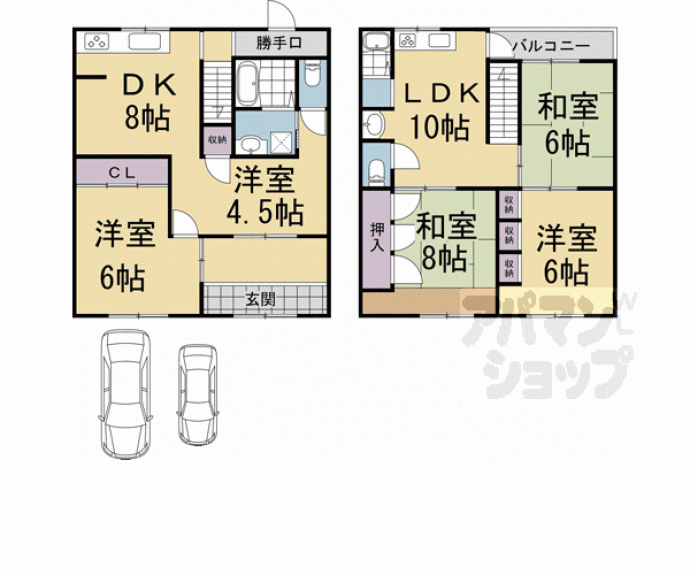 【衣笠西馬場町３９】間取