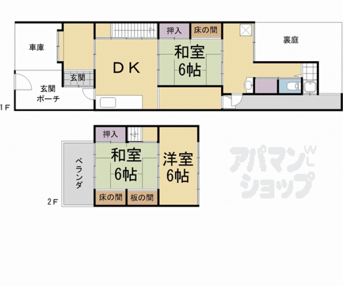 【紫竹下本町貸家３７－２】間取