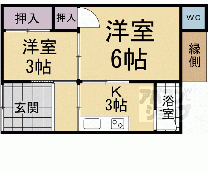 【グリーンハイツ宇治】間取
