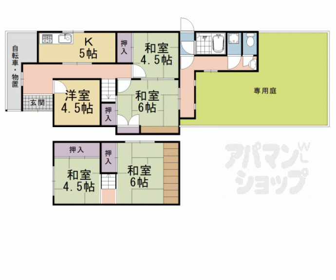 【長岡３丁目貸家】間取