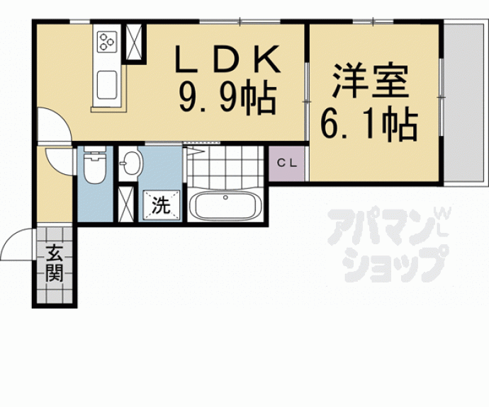 【仮称）東大野町ＩＹ　Ｄ－ＲＯＯＭ】間取