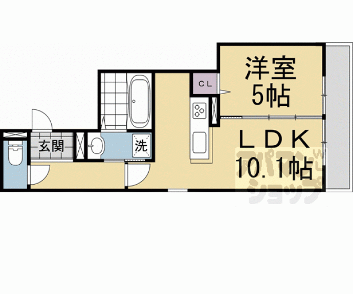 【仮称）東大野町ＩＹ　Ｄ－ＲＯＯＭ】間取