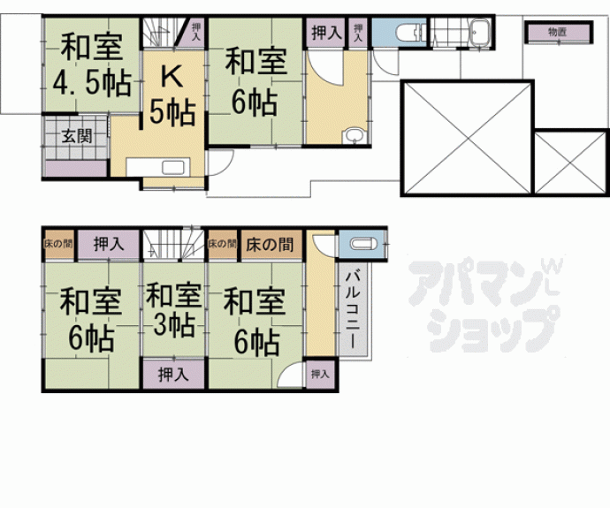 【大徳寺貸家４０】間取