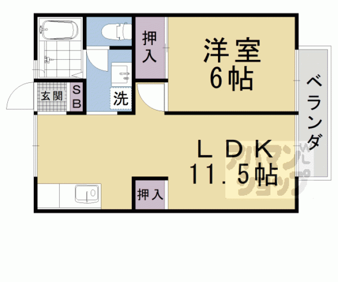 【ビバーチェ瀬田】間取