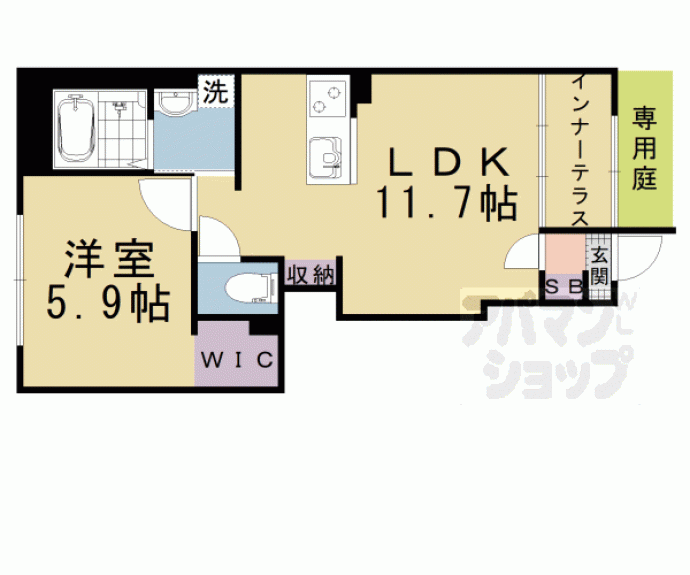 【仮称）京都市山科区椥辻新築アパート】間取