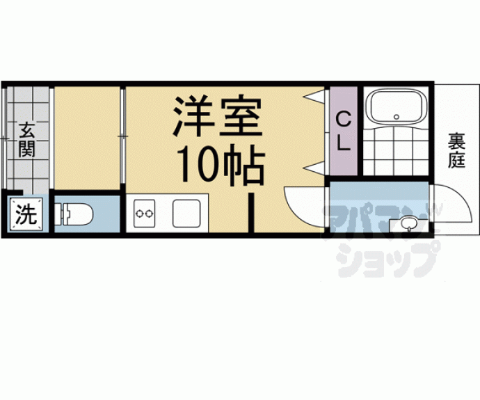 【壬生森町51-22貸家】間取