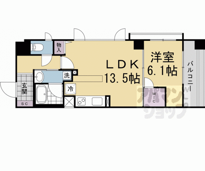 【ＳＴＡＮＤＺ西院】間取