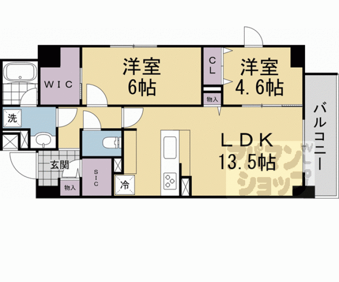 【ＳＴＡＮＤＺ西院】間取