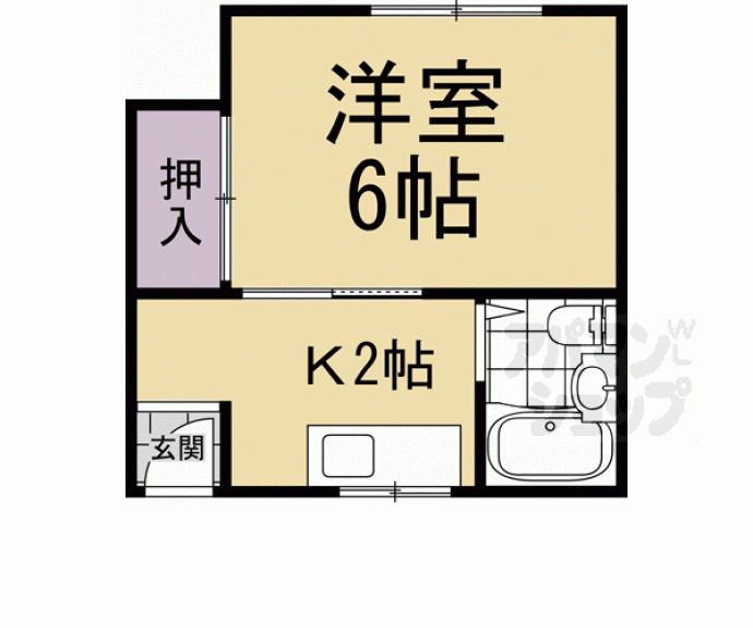 【中田マンションパートⅡ】間取