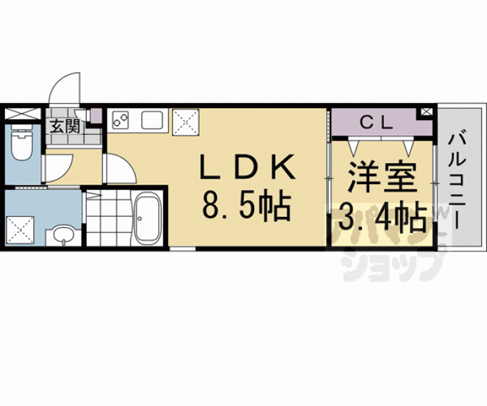 【仮称）ジーメゾン石田ルディア】間取