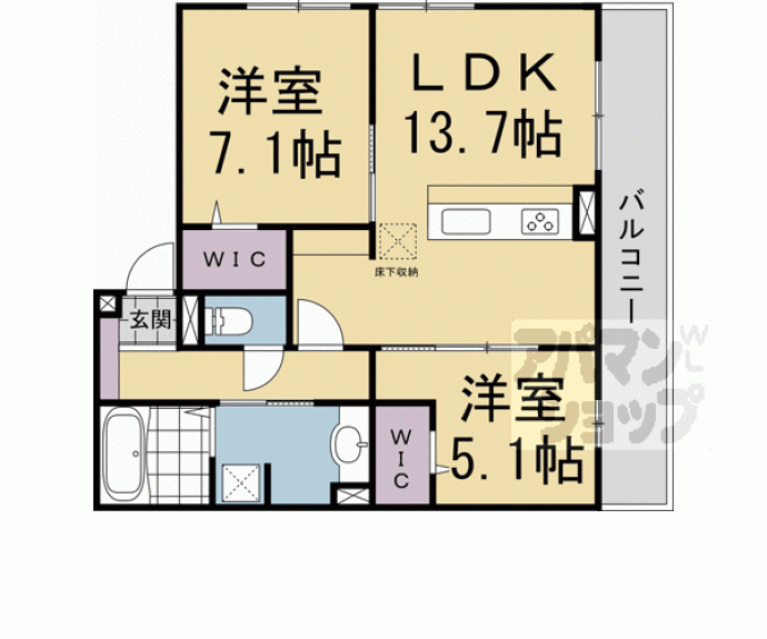 【GRAMM桃山筑前】間取