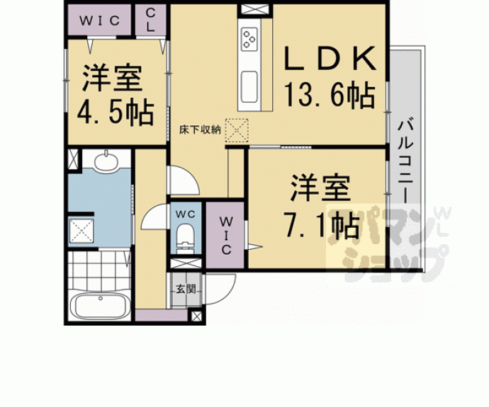 【GRAMM桃山筑前】間取