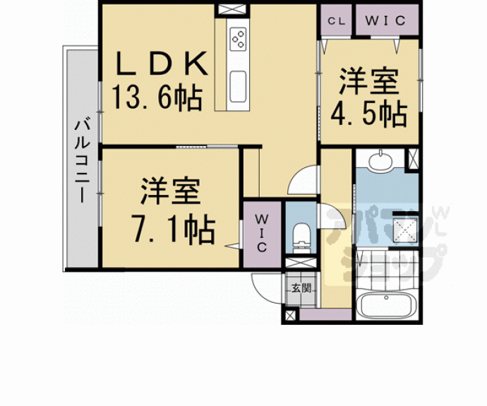 【GRAMM桃山筑前】間取