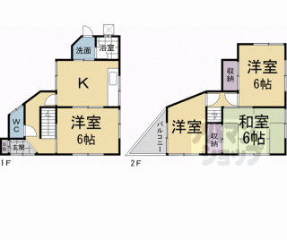 【納所南城堀貸家】