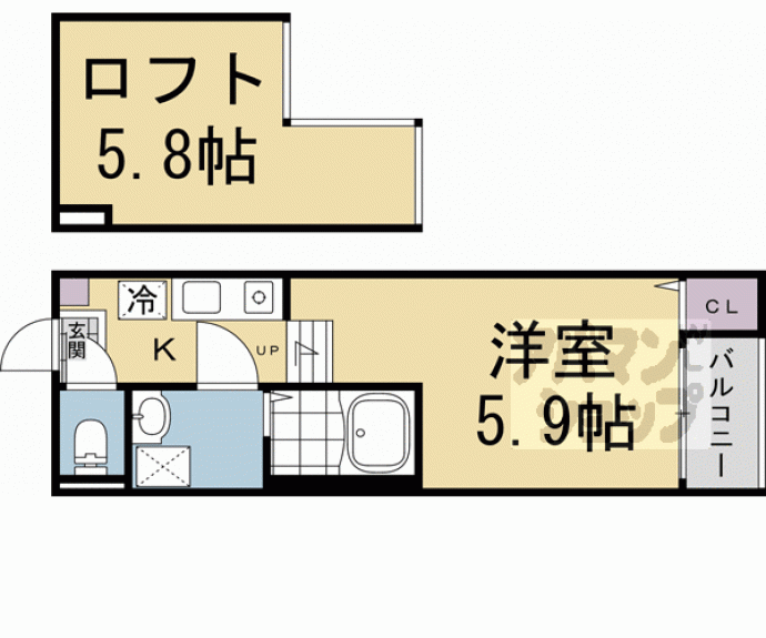 【ハーモニーテラス深草佐野屋敷町】間取
