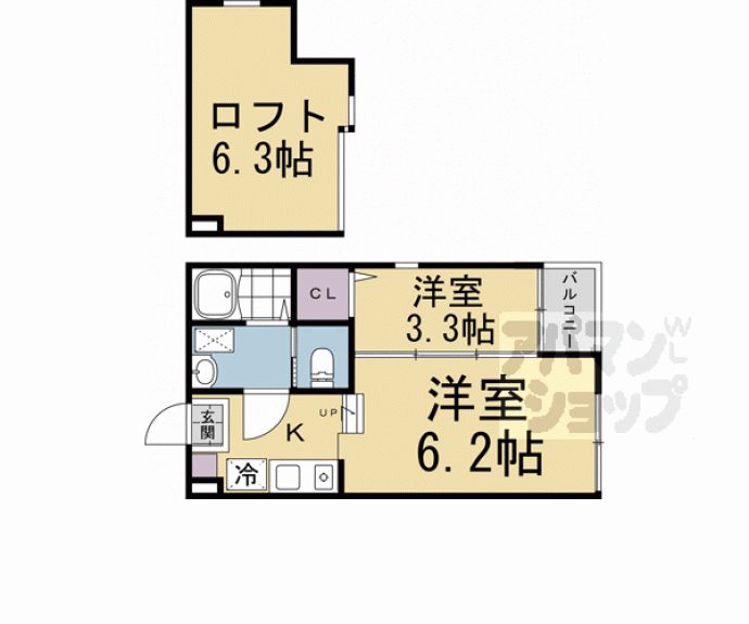 【ハーモニーテラス深草佐野屋敷町】間取