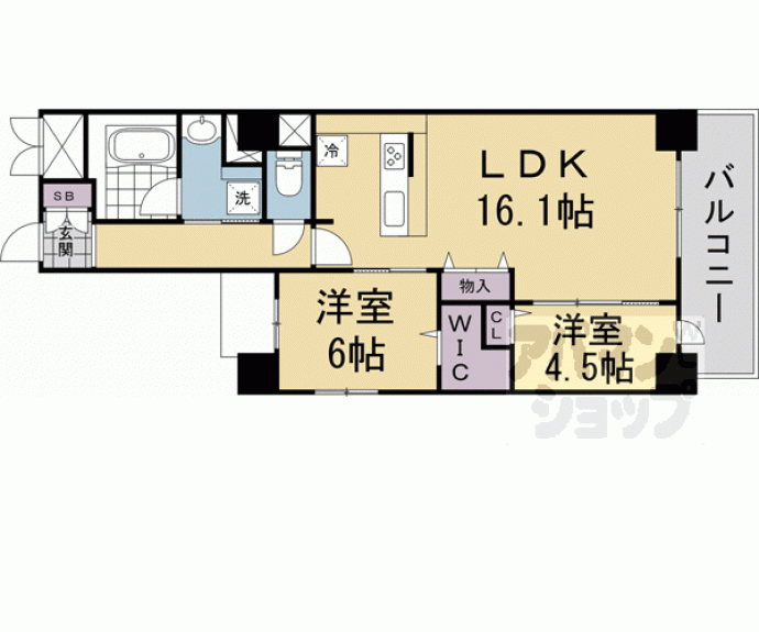 【仮）西院巽町プロジェクト】間取