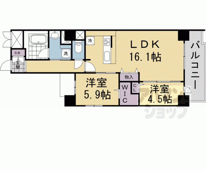 【仮）西院巽町プロジェクト】間取