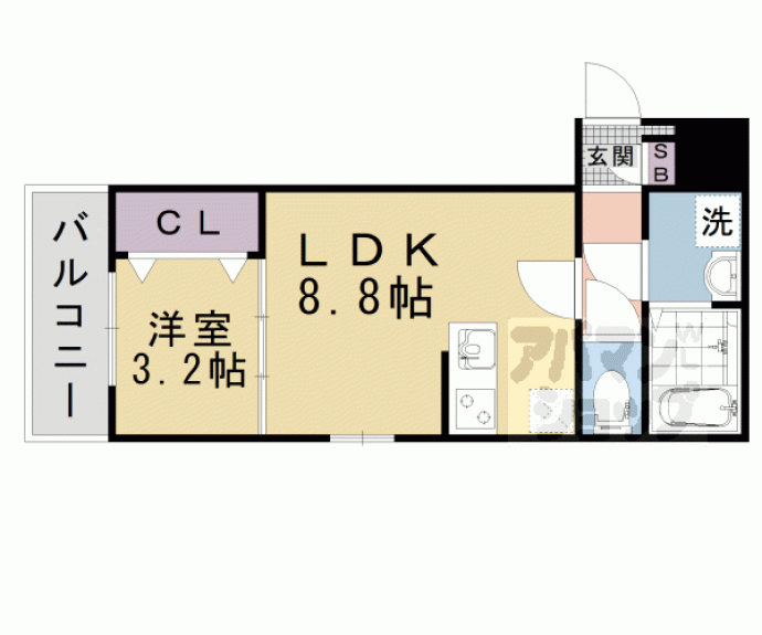 【仮称）ジーメゾン山科ヴェリタ】間取