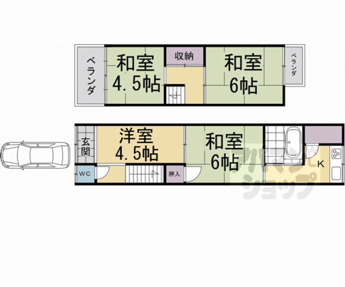 【山崎様貸家】間取