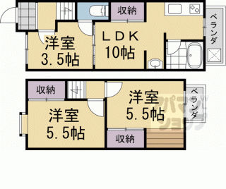 【深草小久保町貸家】