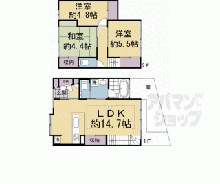 【紫野上柏野１８－６貸家】