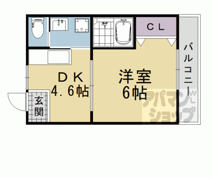 【桂艮町貸家】間取