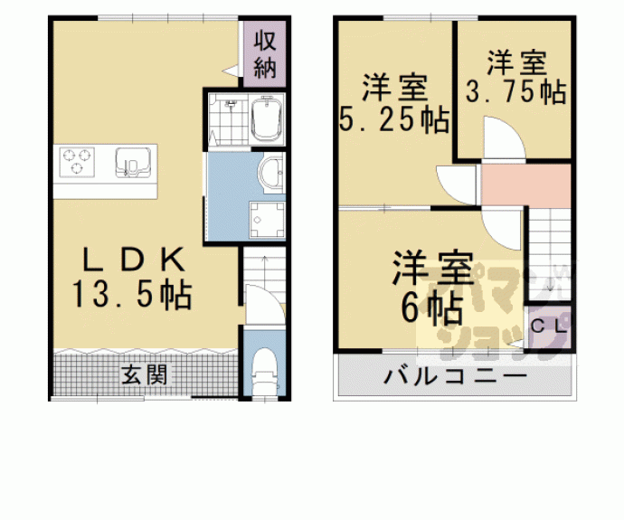 【柏清盛町貸家】間取