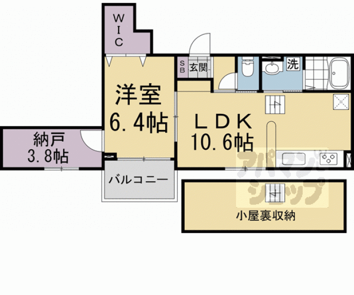 【ＫＢ．メゾングレイス】間取