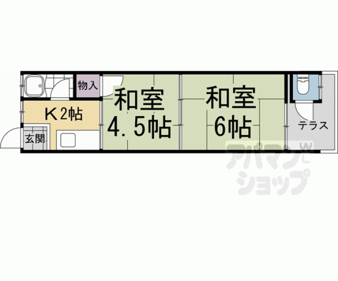 【上田住宅 平屋建】間取