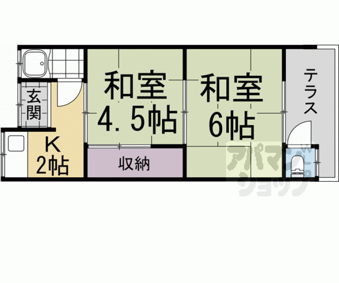 【上田住宅 平屋建】間取