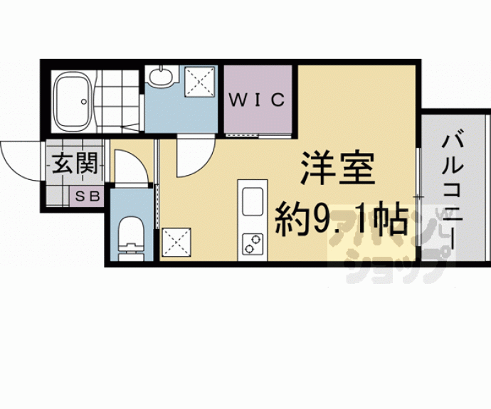 【ウェルスクエア壬生高辻通】間取