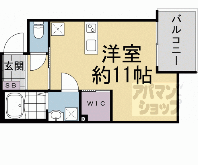 【ウェルスクエア壬生高辻通】間取
