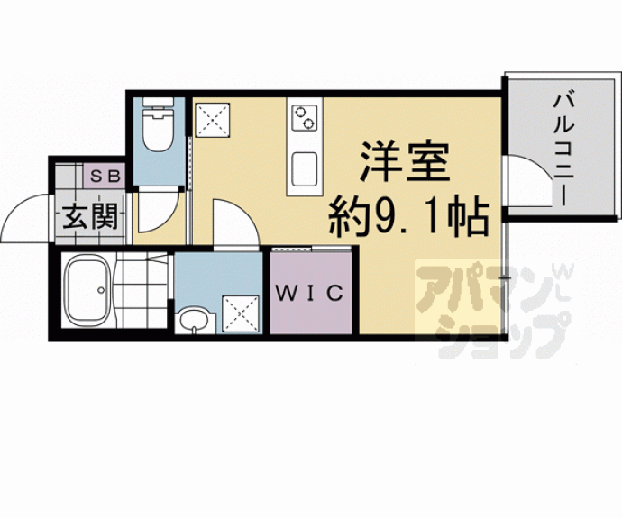 【ウェルスクエア壬生高辻通】間取