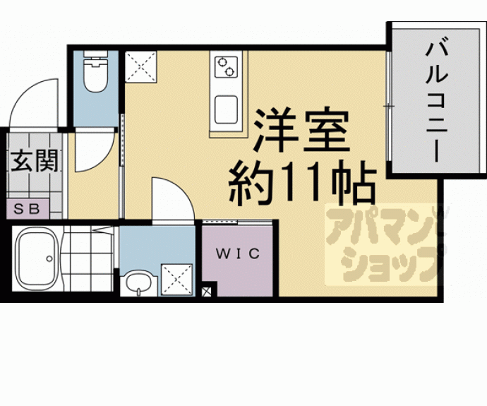 【ウェルスクエア壬生高辻通】間取