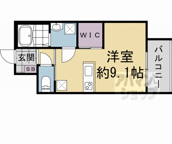【ウェルスクエア壬生高辻通】間取