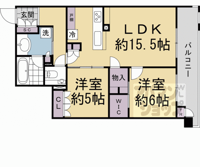 【プレミスト京都二条城北】間取