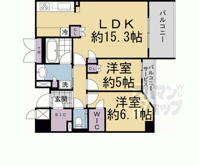 【プレミスト京都二条城北】間取