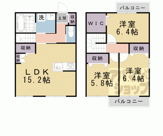 【カーサ本堅田】間取