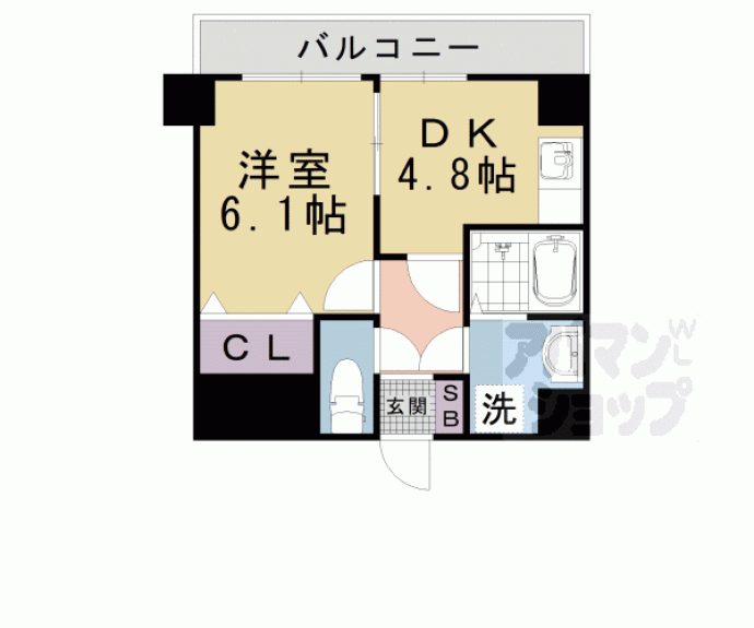 【ハイブリッジ一里山】間取