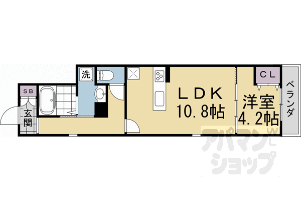 【サンライズ神宮丸太町】間取