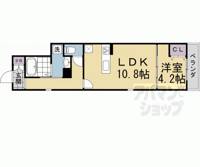 【サンライズ神宮丸太町】間取