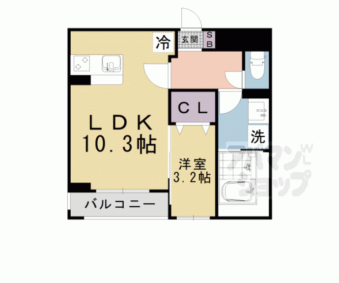 【メゾン・ド・Ｋ　天神川】間取