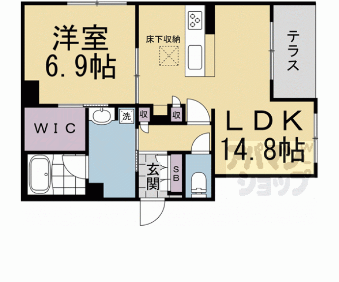 【ディアマンテ鴨川五条】間取