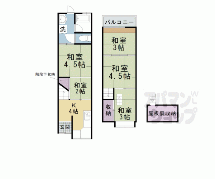 【川田菱尾田貸家】間取