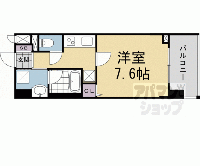 【ベラジオレガシー京都西七条】間取
