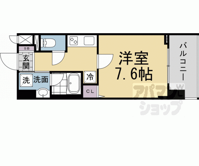 【ベラジオレガシー京都西七条】間取