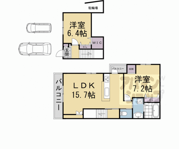 【HEBEL MAISON 紫野】間取